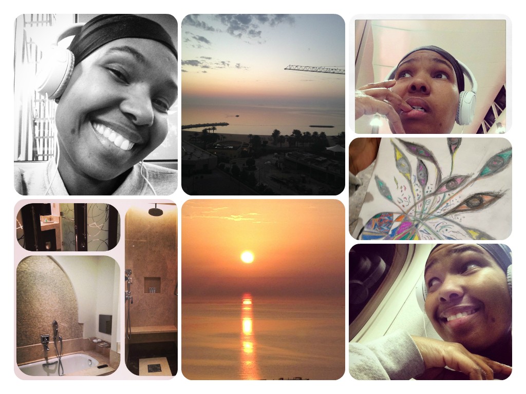On my way to Doha, Qatar and on arrival! 2 layovers, 3 window seats, extra jetlagged and right to work!